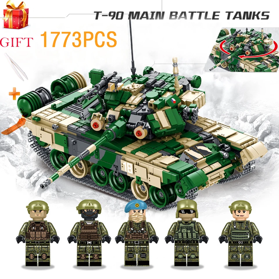 Military Nanoblocks T90 Main Battle Tank Building Blocks for Kids Mini Micro Diamond Nano Soldier Figures Bricks Sets Toys
Military Nanoblocks T90 Main Battle Tank Building Blocks for Kids Mini Micro Diamond Nano Soldier Figures Bricks Sets Toys