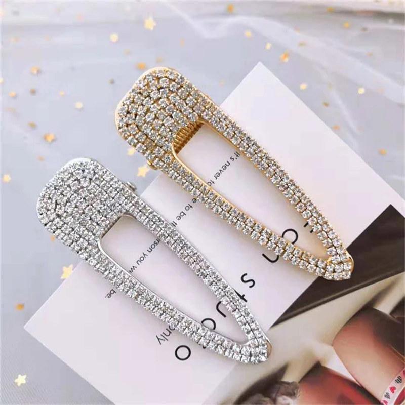 New Crystal Hairpins Hair Accessories Rhinestones Hair Clips Korean Style Girls Waterdrop Sweet BB Clips Barrettes for Women
New Crystal Hairpins Hair Accessories Rhinestones Hair Clips Korean Style Girls Waterdrop Sweet BB Clips Barrettes for Women