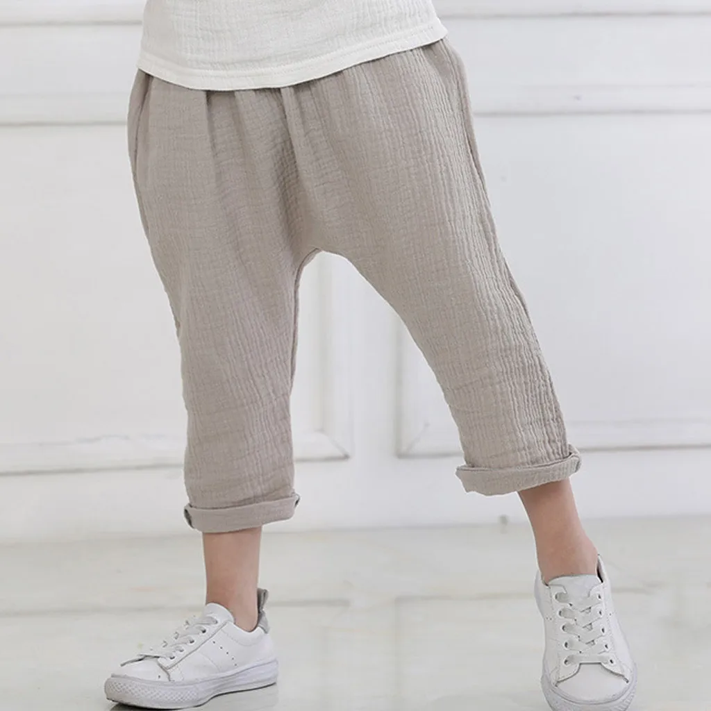 MUQGEW Toddler Kids Baby Boys Pants Linen Pleated Anti-mosquito Casual Jogger Pants Children Clothes Girl Trousers Harem Pants
MUQGEW Toddler Kids Baby Boys Pants Linen Pleated Anti-mosquito Casual Jogger Pants Children Clothes Girl Trousers Harem Pants