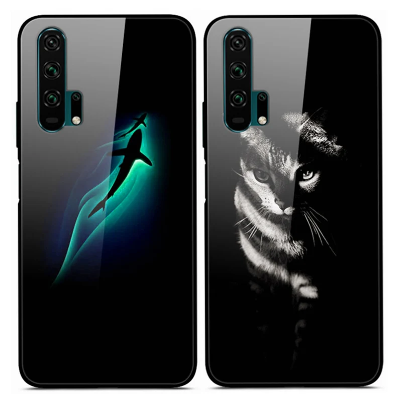 Tempered Glass Back Cover For Huawei Honor 20 Pro Phone Cases Luxury Cute Silicone Print Skin Funda Honor20 20pro YAL-AL10 Case
Tempered Glass Back Cover For Huawei Honor 20 Pro Phone Cases Luxury Cute Silicone Print Skin Funda Honor20 20pro YAL-AL10 Case
