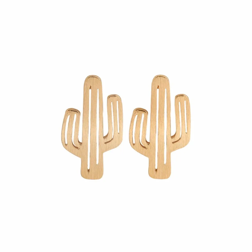 Fashion Simple Gold/Silver/Rose Gold Color Minimalism Cactus Stud Earrings Stainless Steel Brinco Jewelry For Women Men
Fashion Simple Gold/Silver/Rose Gold Color Minimalism Cactus Stud Earrings Stainless Steel Brinco Jewelry For Women Men