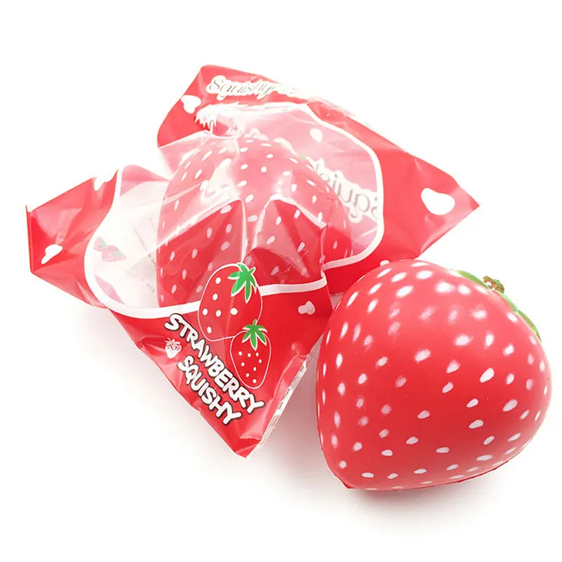 

Squishys Antistress Slow Rising Jumbo Scented Simulation Strawberry Anti-stress Squishy Stress Reliever kids Decompression Toy