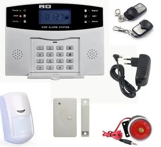 GSM сигнализация Система Авто-набора SMS Интерком домашняя охранная с GSM850/900/1800/1900