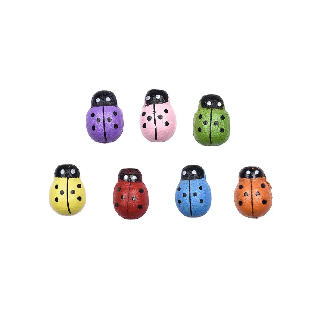 200Pcs Wooden Buttons Painted Ladybug Wood Craft Cabochon Scrapbooking Decoration 9x12mm
200Pcs Wooden Buttons Painted Ladybug Wood Craft Cabochon Scrapbooking Decoration 9x12mm