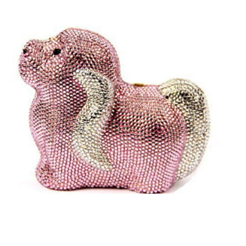 dog shape pink gold silver CrystalPurse Evening Clutch Bag Bridal Diamond Wedding Party Minaudiere crossbody messenger bag brown
dog shape pink gold silver CrystalPurse Evening Clutch Bag Bridal Diamond Wedding Party Minaudiere crossbody messenger bag brown