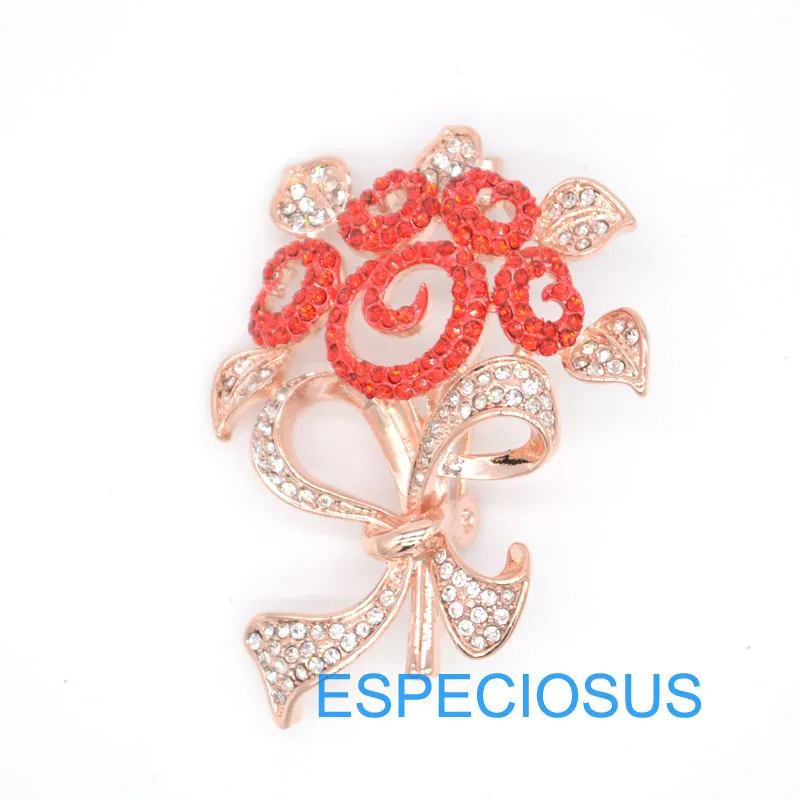 Crystal Elegant Pin Red Color Flower Women Gifts Garment Accessories Jewelry Classic Rose Girl Brooch Rhinestone Rose Gold Color
Crystal Elegant Pin Red Color Flower Women Gifts Garment Accessories Jewelry Classic Rose Girl Brooch Rhinestone Rose Gold Color