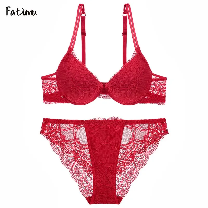 Fatimu Sexy Lace Push Up Bra Set Lingerie Women Underwear Sets Intimates Embroidery Floral Black Red Blue Bra Brief Sets Gather
Fatimu Sexy Lace Push Up Bra Set Lingerie Women Underwear Sets Intimates Embroidery Floral Black Red Blue Bra Brief Sets Gather
