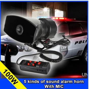 wholesale5 Tone Police horn alarm Siren 12v 100W Car motorcycle tape megaphone pa Speaker system+ Microphone
wholesale5 Tone Police horn alarm Siren 12v 100W Car motorcycle tape megaphone pa Speaker system+ Microphone
