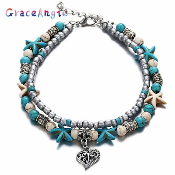 2019 Bohemian Starfish Stone Anklets Set Vintage Handmade Women Animal Anklet Bracelet on Leg Beach Ocean Jewelry Gift
2019 Bohemian Starfish Stone Anklets Set Vintage Handmade Women Animal Anklet Bracelet on Leg Beach Ocean Jewelry Gift