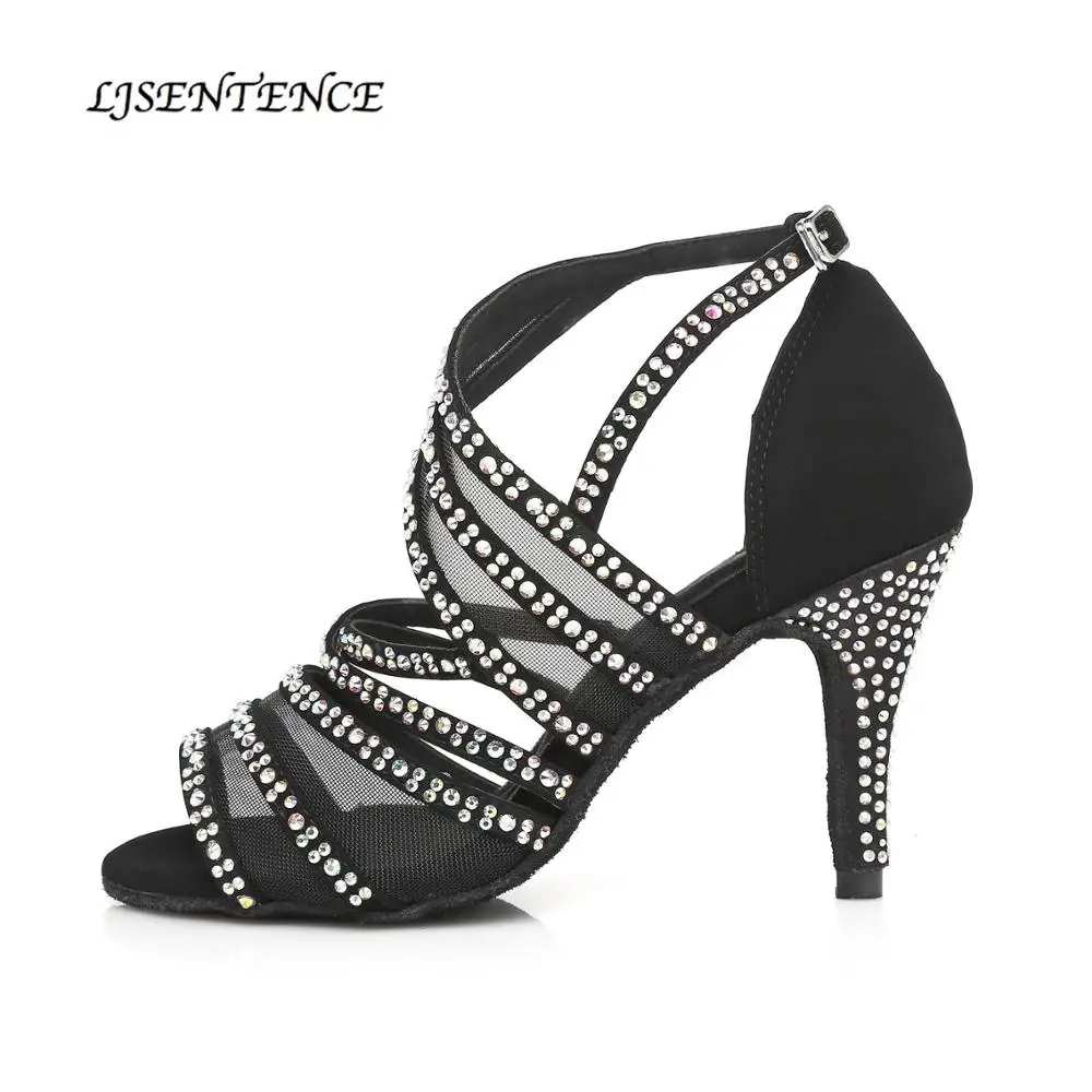 Women Ballroom Latin Dance Shoes Black Salsa Shoes High heels 6/7.5/8.5/9/10cm Samba Tango Kizomba Dance shoes Soft Sole
Women Ballroom Latin Dance Shoes Black Salsa Shoes High heels 6/7.5/8.5/9/10cm Samba Tango Kizomba Dance shoes Soft Sole