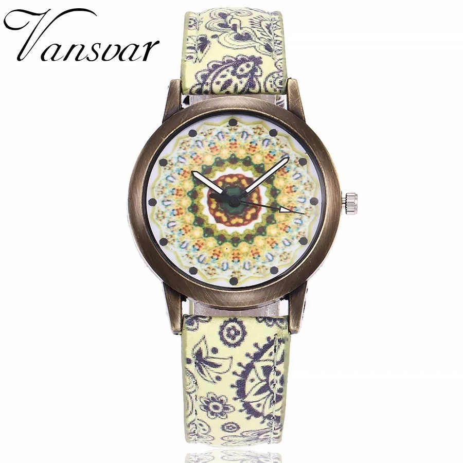 Vansvar Brand Women Creative Flower Wristwatch Casual Lether Strap Bracelet Watch New Creative Ladies Watches Relogio Feminino
Vansvar Brand Women Creative Flower Wristwatch Casual Lether Strap Bracelet Watch New Creative Ladies Watches Relogio Feminino