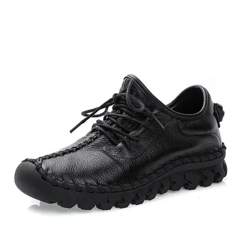 Chunky Sneakers Genuine Leather Platform Shoes For Women 2019 Fashion Lace-up Flat platform sneakers ladies casual shoes Woman
Chunky Sneakers Genuine Leather Platform Shoes For Women 2019 Fashion Lace-up Flat platform sneakers ladies casual shoes Woman