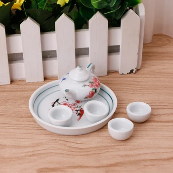 Miniature Ornaments Ceramic Teapot Tea Cups Set Simulation Dining Tableware Kids Pretend Play Furniture Toys
Miniature Ornaments Ceramic Teapot Tea Cups Set Simulation Dining Tableware Kids Pretend Play Furniture Toys