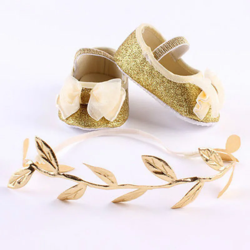 Newborn Infants Baby Girls Soft Sole Crib Shoes + Headband 2Pcs Infantil Flat Sequins Bowknot Anti-Slip Moccasin Prewalker Shoes
Newborn Infants Baby Girls Soft Sole Crib Shoes + Headband 2Pcs Infantil Flat Sequins Bowknot Anti-Slip Moccasin Prewalker Shoes