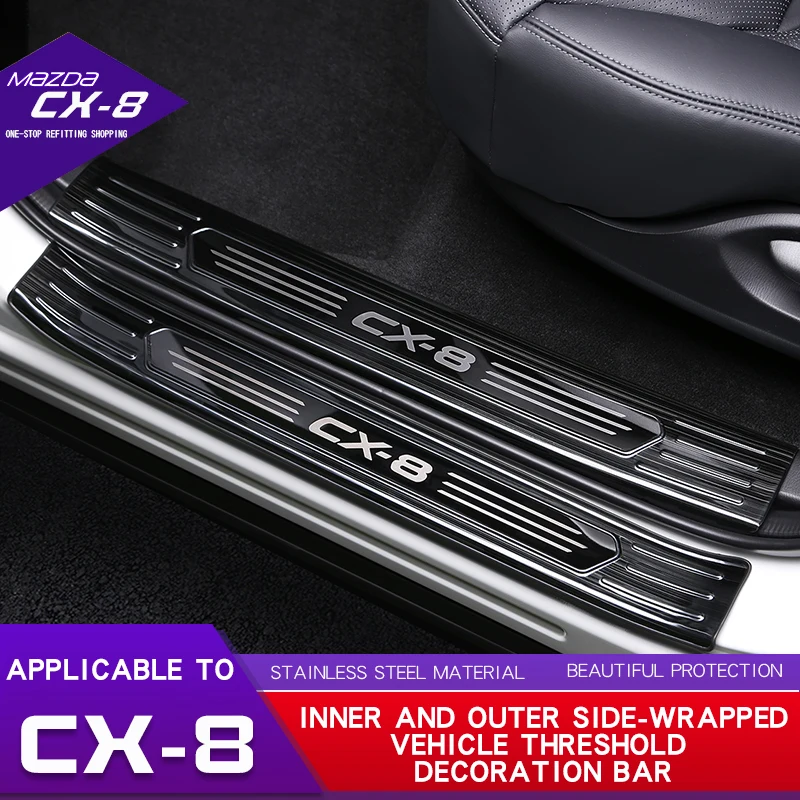Suitable for Mazda cx-8 Modified Threshold Welcome Pedal cx8 Stainless Steel Pedal Edge Decoration Strip
Suitable for Mazda cx-8 Modified Threshold Welcome Pedal cx8 Stainless Steel Pedal Edge Decoration Strip
