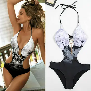 New Arrival 2019 Women Floral Print One Piece Swimsuit Sexy Bandage Swimwear Female Bathing Suit Monokini Summer Beachwear
New Arrival 2019 Women Floral Print One Piece Swimsuit Sexy Bandage Swimwear Female Bathing Suit Monokini Summer Beachwear