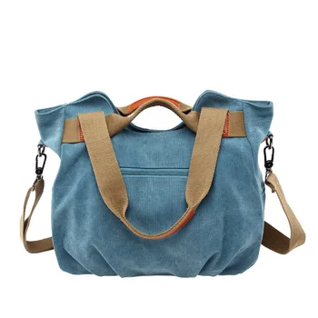Kvky Solid Casual Zipper Canvas Shopping Bags For Women Tote Women's Handbag Shoulder Crossbody Bags Female bolsa feminina
Kvky Solid Casual Zipper Canvas Shopping Bags For Women Tote Women's Handbag Shoulder Crossbody Bags Female bolsa feminina