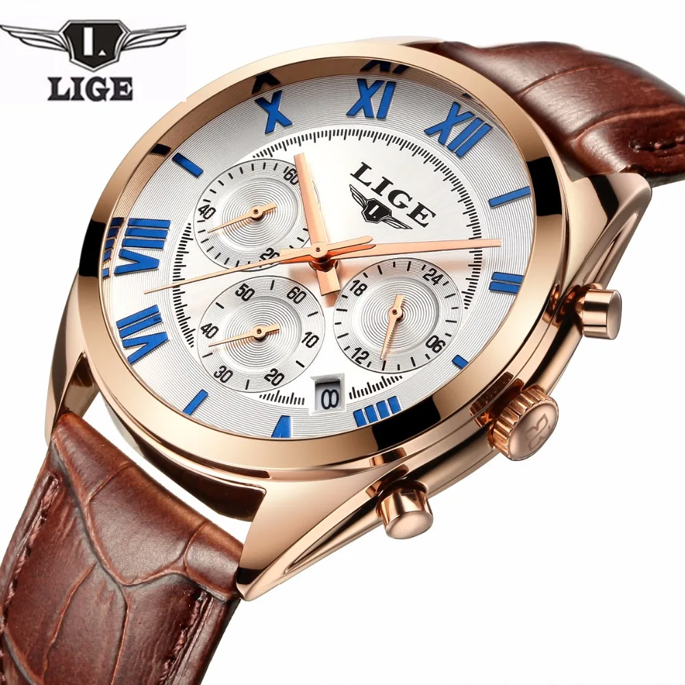 2018 LIGE Top Luxury Brand Fashion Casual Mens Leather Quartz Watch Multifunctional Watches Sport Male Clock Relogio Masculino
2018 LIGE Top Luxury Brand Fashion Casual Mens Leather Quartz Watch Multifunctional Watches Sport Male Clock Relogio Masculino