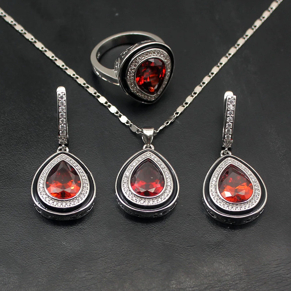 38% OFF 925 Sterling Silver Women BlueSapphire RedRuby Jewelry Noble Water Drop Gifts Jewelry Sets
38% OFF 925 Sterling Silver Women BlueSapphire RedRuby Jewelry Noble Water Drop Gifts Jewelry Sets