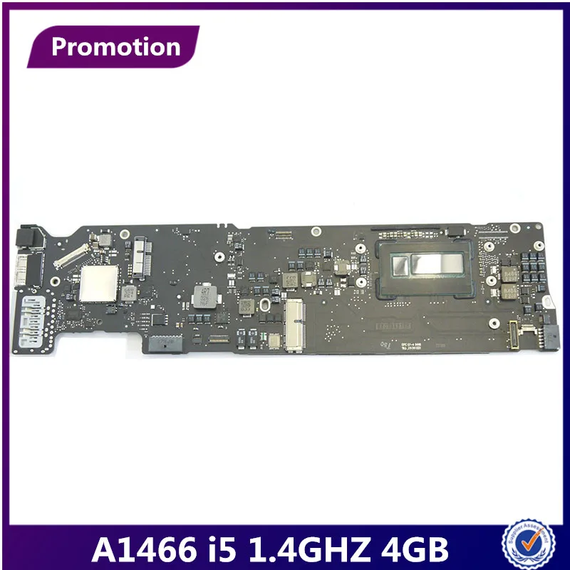 

100% Test A1466 Logic Board For MacBook Air 13.3" 1466 i5 1.4 GHZ 4GB 4G Motherboard 820-3437-B 820-3437 2013 2014 Year MD760