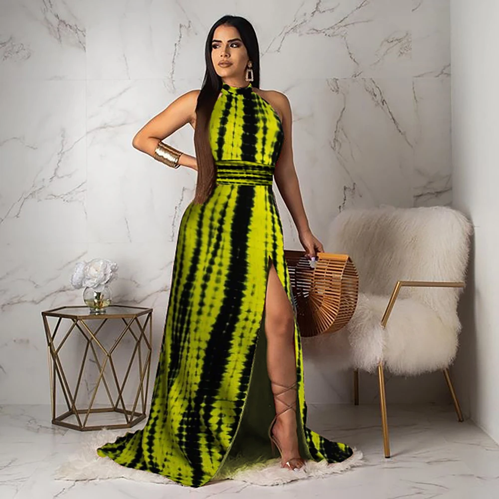 Women Sleeveless Halter Neck Bohemia Long Maxi Dress Summer Beach Party Sundress
Women Sleeveless Halter Neck Bohemia Long Maxi Dress Summer Beach Party Sundress
