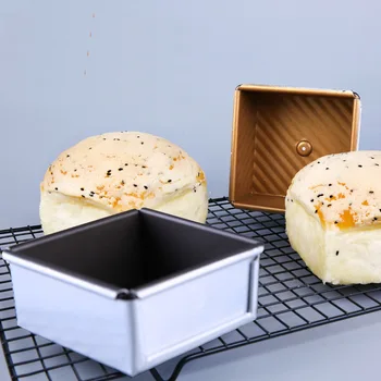 2pcs bread mold Non Stick Aluminiun Mini Square Shape Toast Box Bread Loaf Pan Baking Tray Bakeware Mould
2pcs bread mold Non Stick Aluminiun Mini Square Shape Toast Box Bread Loaf Pan Baking Tray Bakeware Mould