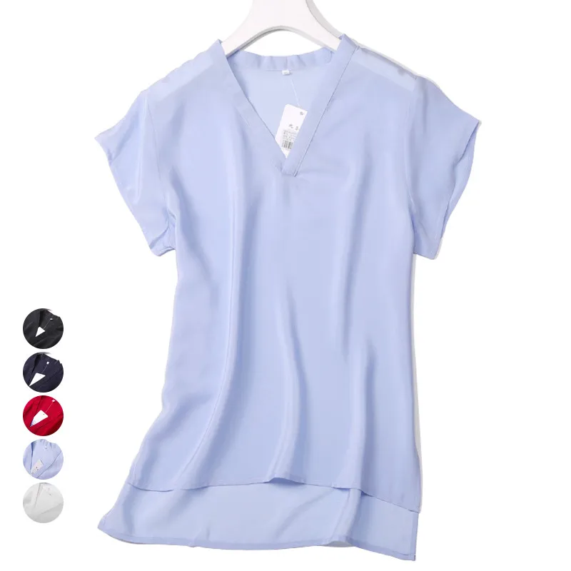 Women Summer Silk Blouse V neck Sleeveless office wear casual elegant multi-color natural silk blouses real silk shirt tops
Women Summer Silk Blouse V neck Sleeveless office wear casual elegant multi-color natural silk blouses real silk shirt tops