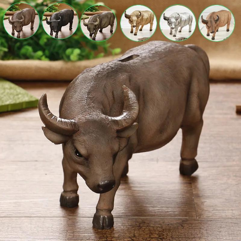 Creative Buffalo Statue Bull Piggy Bank Money Coin Penny Collectible Saving Box Christmas Gift Home Desk Decorative Ornament
Creative Buffalo Statue Bull Piggy Bank Money Coin Penny Collectible Saving Box Christmas Gift Home Desk Decorative Ornament