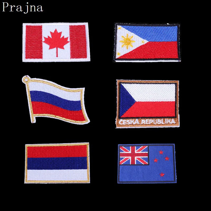 Prajna Cheap Embroidered Patches Iron On Stickers Country Flag Appliques Canada Japan Flag Cartoon Patches For Clothing Decor
Prajna Cheap Embroidered Patches Iron On Stickers Country Flag Appliques Canada Japan Flag Cartoon Patches For Clothing Decor