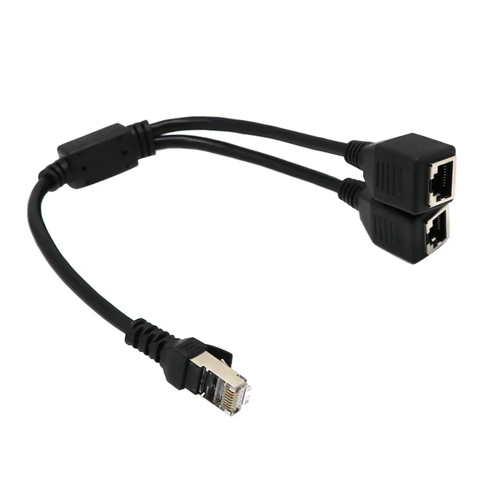 RJ45 Ethernet Y Splitter Adapter Cable 1 to 2 Port Switch Adapter Cord for CAT 5/CAT 6 LAN Ethernet JFlyer
RJ45 Ethernet Y Splitter Adapter Cable 1 to 2 Port Switch Adapter Cord for CAT 5/CAT 6 LAN Ethernet JFlyer