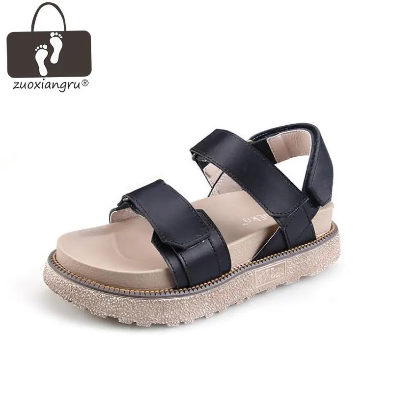 Zuoxiangru Fashion Sewing Genuine Leather Women Summer Beach Sandals New Design Hook & Loop Women Sandals Concise Female Shoes
Zuoxiangru Fashion Sewing Genuine Leather Women Summer Beach Sandals New Design Hook & Loop Women Sandals Concise Female Shoes