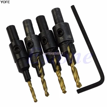 4Pcs HSS Countersink Drill Bit Set Quick Change Hex Shank Screw #6 #8 #10 #12 New
4Pcs HSS Countersink Drill Bit Set Quick Change Hex Shank Screw #6 #8 #10 #12 New