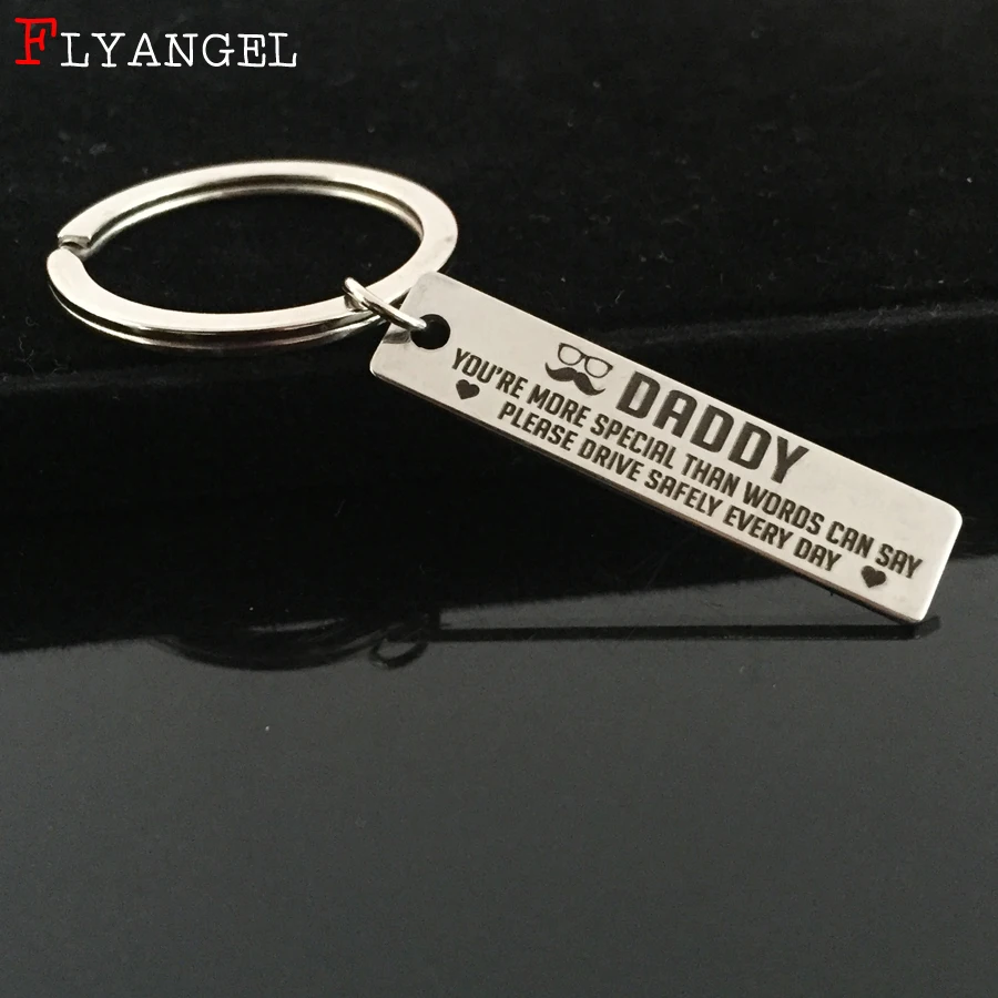 Fashion Jewelry Personality Engraved Drive Safe Key Chain For Dad Daddy Father Men Father's Day Birthday Gift Stainless Keyring
Fashion Jewelry Personality Engraved Drive Safe Key Chain For Dad Daddy Father Men Father's Day Birthday Gift Stainless Keyring