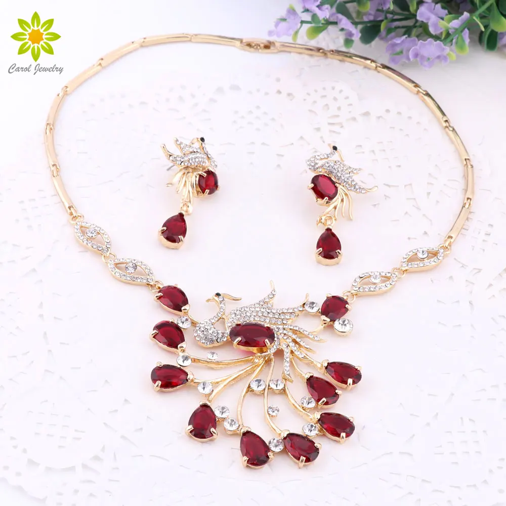 New Gorgeous Jewelry Phoenix Bird Rhinestone Crystal Statement Necklace Earring Wedding Party Jewelry Set For Brides Accessories
New Gorgeous Jewelry Phoenix Bird Rhinestone Crystal Statement Necklace Earring Wedding Party Jewelry Set For Brides Accessories