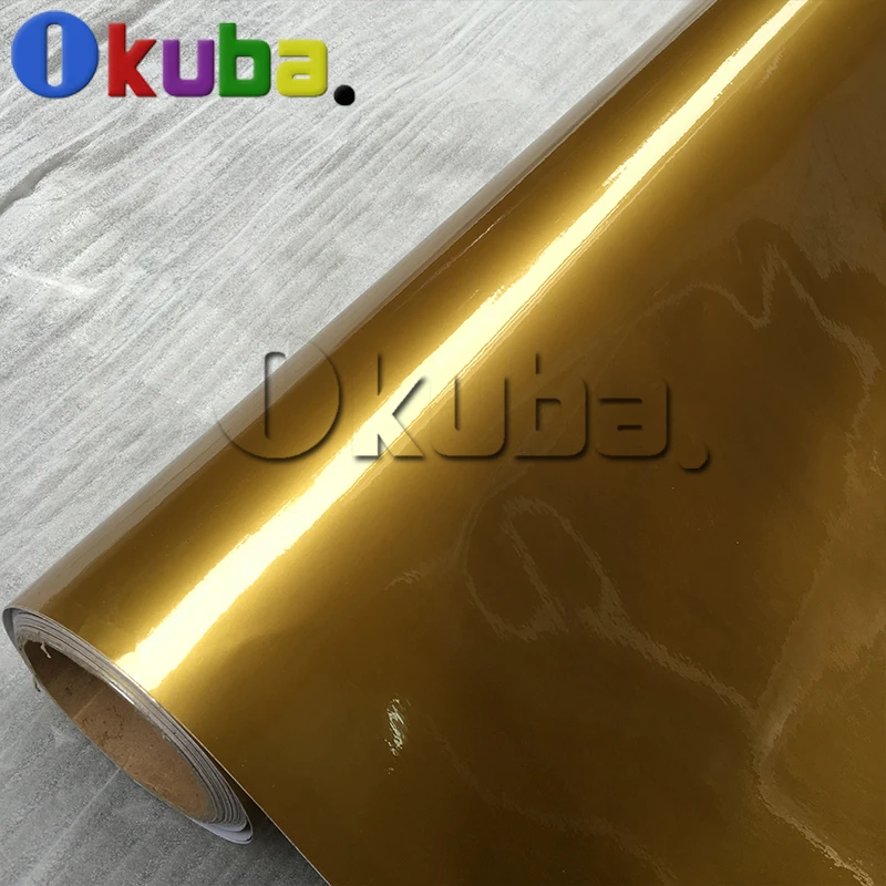 Super Glossy Vinyl Film Adhesive Gold Gloss Car Wrap With Air Bubble Free Auto Styling Decal Sticker 1.52*20m/roll
Super Glossy Vinyl Film Adhesive Gold Gloss Car Wrap With Air Bubble Free Auto Styling Decal Sticker 1.52*20m/roll