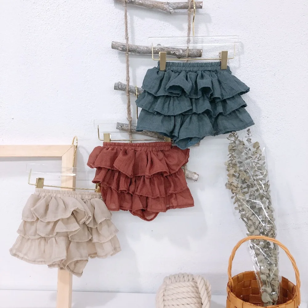 2019 Summer Fashion Baby Girls Thin Cotton linen Shorts Children Kids Layered Divided Skirt Girls Solid High Quality Short
2019 Summer Fashion Baby Girls Thin Cotton linen Shorts Children Kids Layered Divided Skirt Girls Solid High Quality Short