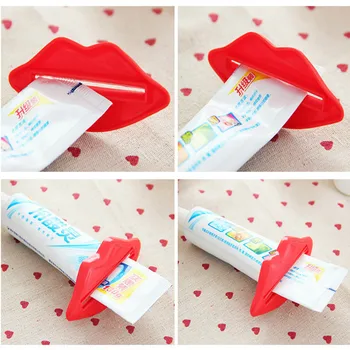moodcome 1 PCS Creative Lip squeeze multi-purpose extrusion device Toothpaste gels