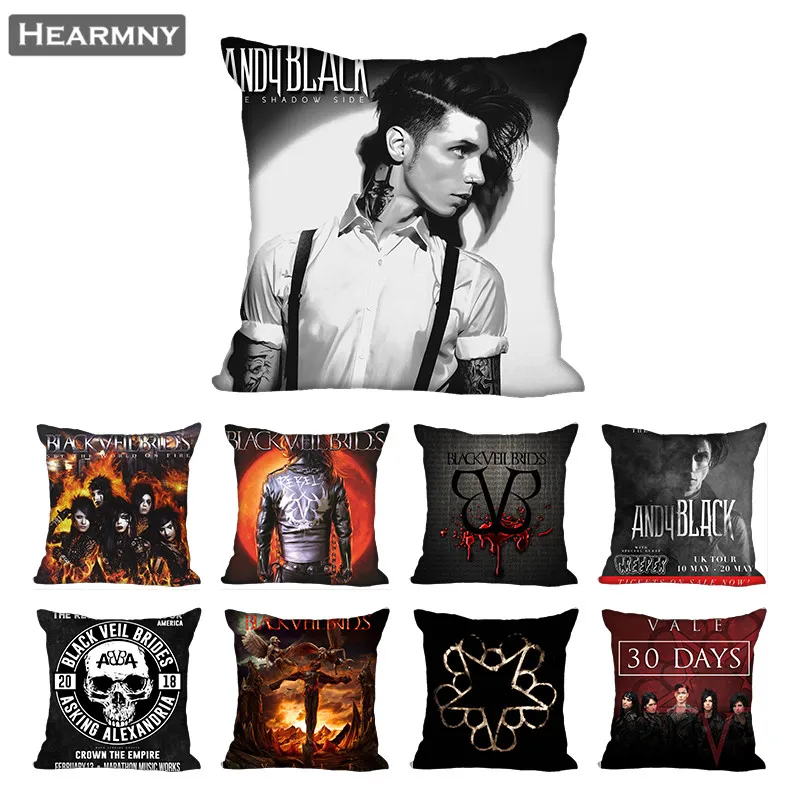 Black Veil Brides Pillow Case For Home Decorative Pillows Cover Invisible Zippered Throw PillowCases 40X40,45X45cm
Black Veil Brides Pillow Case For Home Decorative Pillows Cover Invisible Zippered Throw PillowCases 40X40,45X45cm