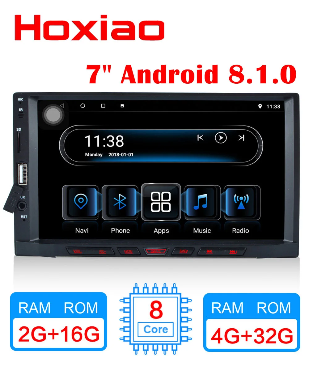 Car Radio Multimedia Video Player Navigation GPS 2 DIN 8 core 2G/4G RAM Android 8.1 For Kia Hyundai Nissan Volkswagen Lifan LADA
Car Radio Multimedia Video Player Navigation GPS 2 DIN 8 core 2G/4G RAM Android 8.1 For Kia Hyundai Nissan Volkswagen Lifan LADA