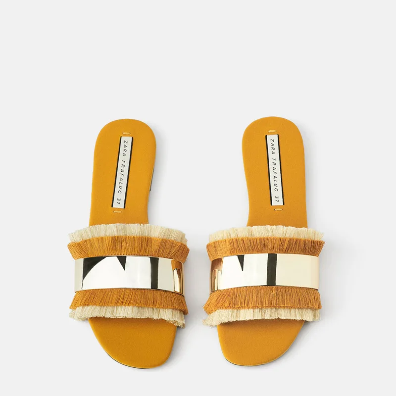 Summer Fashion Women Slippers Flat Outdoor Slides Women Streetwear Beach Slippers Women Mixed Colors Shoes Tassels Slides Women
Summer Fashion Women Slippers Flat Outdoor Slides Women Streetwear Beach Slippers Women Mixed Colors Shoes Tassels Slides Women