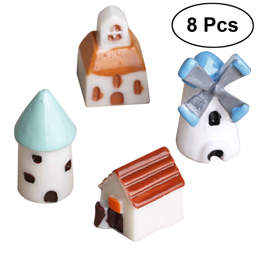 8Pcs Resin Miniatures Mini Castles Cabins Windmills Churches Fish Tank Decors Micro Landscapes Ornaments Crafts Miniature House
8Pcs Resin Miniatures Mini Castles Cabins Windmills Churches Fish Tank Decors Micro Landscapes Ornaments Crafts Miniature House