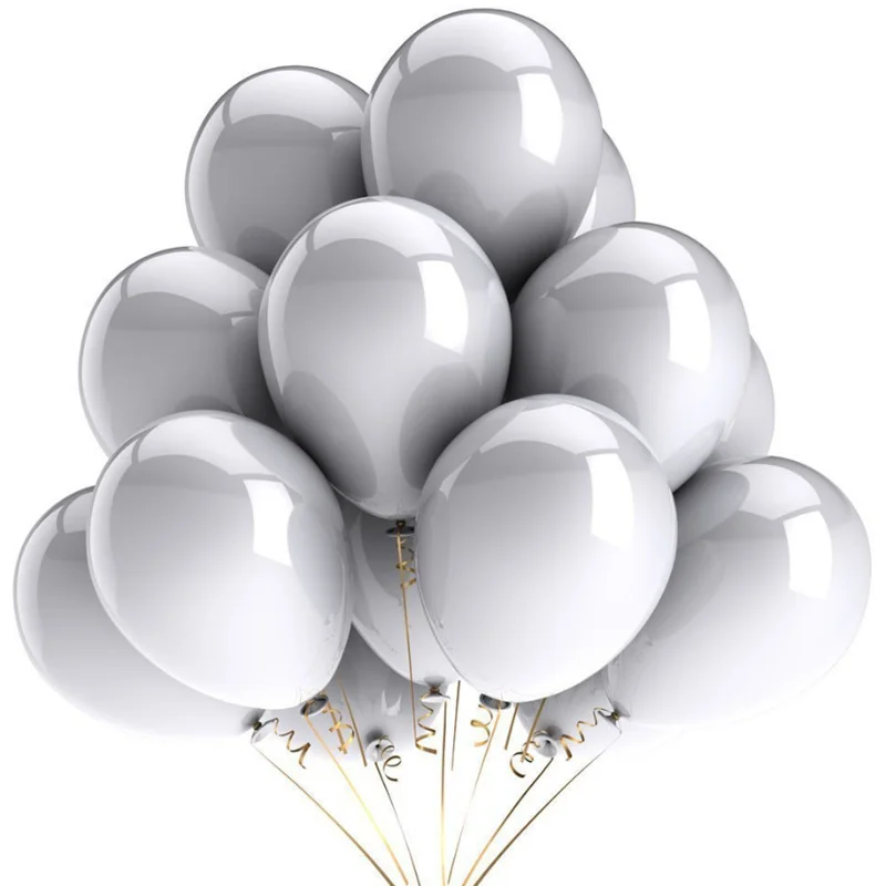 10Pcs 12inch 2.8g Silver Latex Balloon Inflatable Air Balls Wedding Decoration Birthday Decorations Kids Float Balloons Supplies
10Pcs 12inch 2.8g Silver Latex Balloon Inflatable Air Balls Wedding Decoration Birthday Decorations Kids Float Balloons Supplies