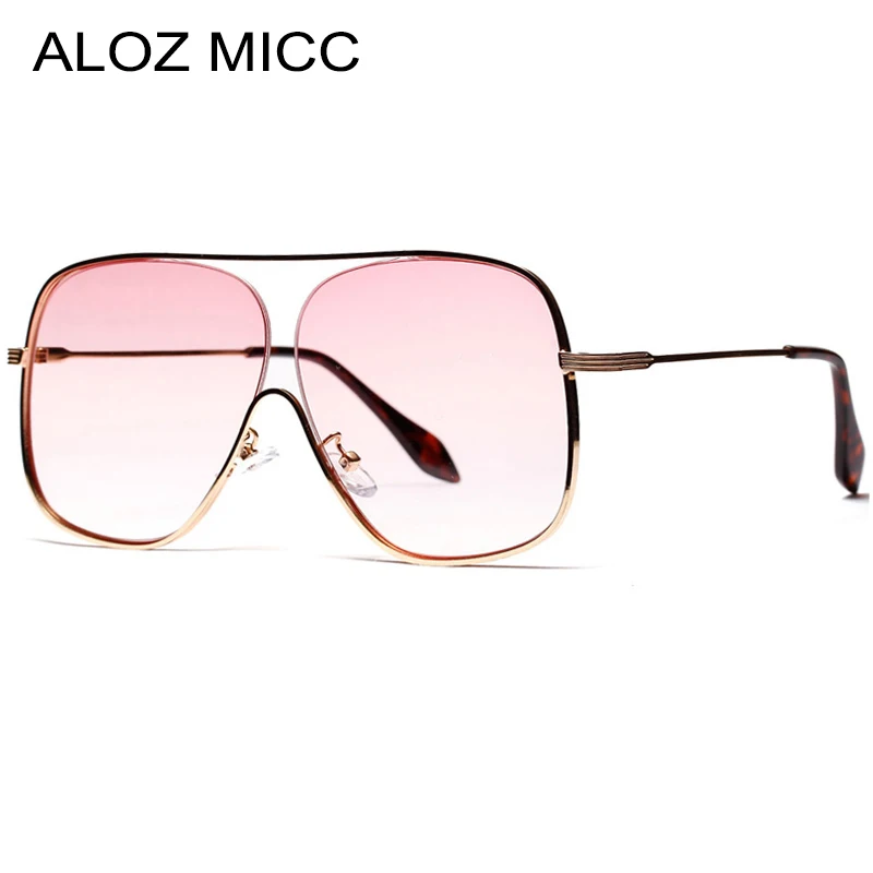 ALOZ MICC New Oversize Square Women Sunglasses Designer Fashion Men Metal Half Frame Sun Glasses UV400 Eyeglasses Q435
ALOZ MICC New Oversize Square Women Sunglasses Designer Fashion Men Metal Half Frame Sun Glasses UV400 Eyeglasses Q435