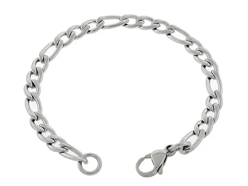 6MM Steel Color Figaro Chain 316L Stainless Steel Bangle Jewelry Accessories Friendship Wristbands Hot selling 2017
6MM Steel Color Figaro Chain 316L Stainless Steel Bangle Jewelry Accessories Friendship Wristbands Hot selling 2017