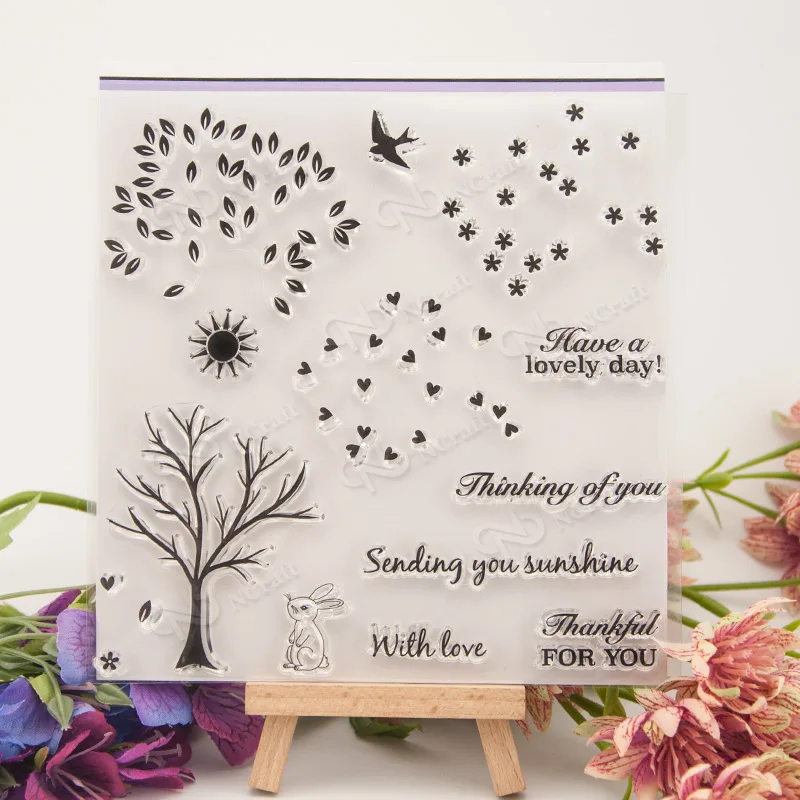 Tree / Rabbit Transparent Clear Silicone Stamp/Seal for DIY scrapbooking/photo album Decorative clear stamp sheetsA309
Tree / Rabbit Transparent Clear Silicone Stamp/Seal for DIY scrapbooking/photo album Decorative clear stamp sheetsA309