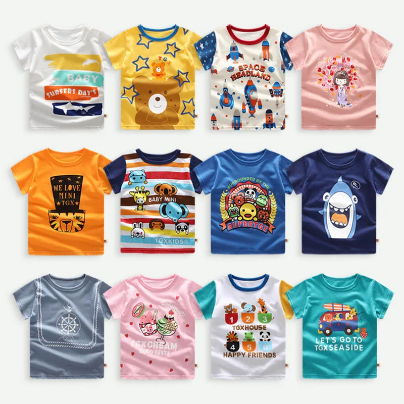 2019 Summer Cotton Baby T Shirt For Boys Girls T-Shirts Unisex Infant clothing Newborn Tees Cartoon Toddler Tops Kids Clothes
2019 Summer Cotton Baby T Shirt For Boys Girls T-Shirts Unisex Infant clothing Newborn Tees Cartoon Toddler Tops Kids Clothes