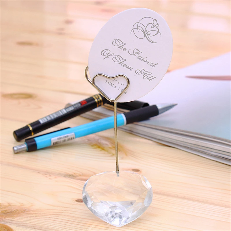 2 pcs Heart Shaped Love Wedding Party Event Name Table Card Holder Stand Clips Crystal Table Menu Holder For Wedding Decoration
2 pcs Heart Shaped Love Wedding Party Event Name Table Card Holder Stand Clips Crystal Table Menu Holder For Wedding Decoration