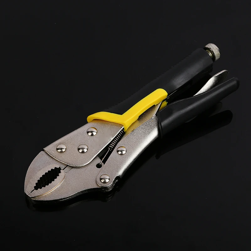 

10 Inch Locking Pliers Gourd Mouth Straight Jaw Lock Mole Plier Carbon Steel Wear Resistant Vise Grip Clamping 250mm Hand Tools