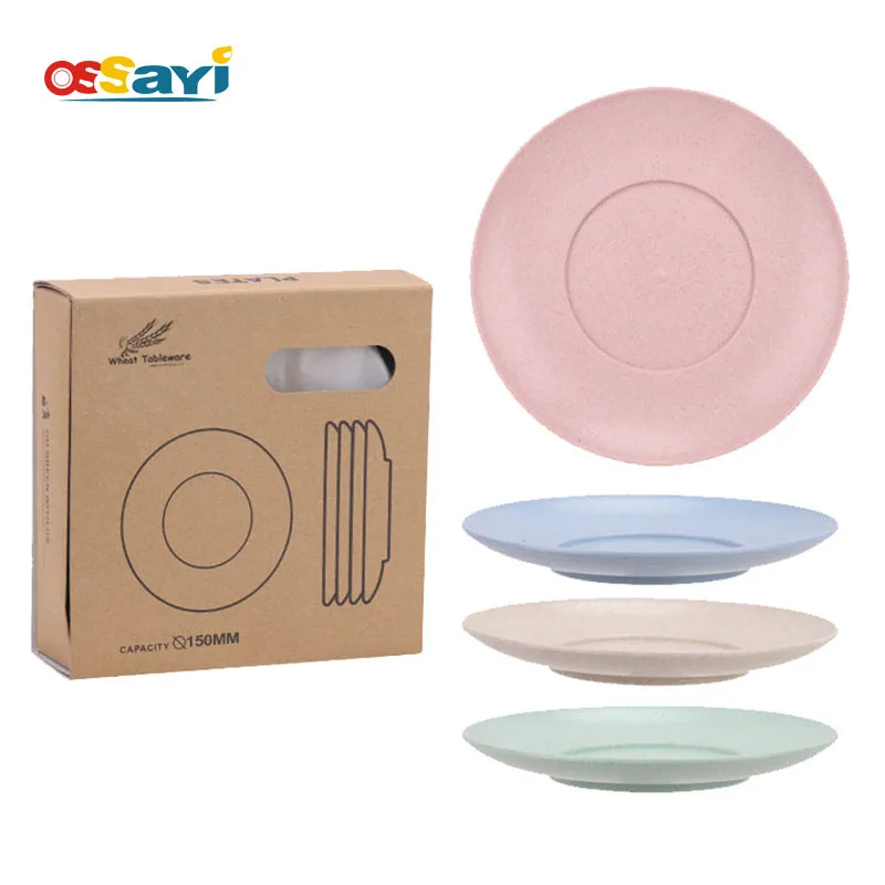 OSSAYI 4Pcs Eco Wheat Straw Plate Dish Sets Solid Natural Healthy Biodegradable Tableware Dinnerware Round Dishes Kits
OSSAYI 4Pcs Eco Wheat Straw Plate Dish Sets Solid Natural Healthy Biodegradable Tableware Dinnerware Round Dishes Kits