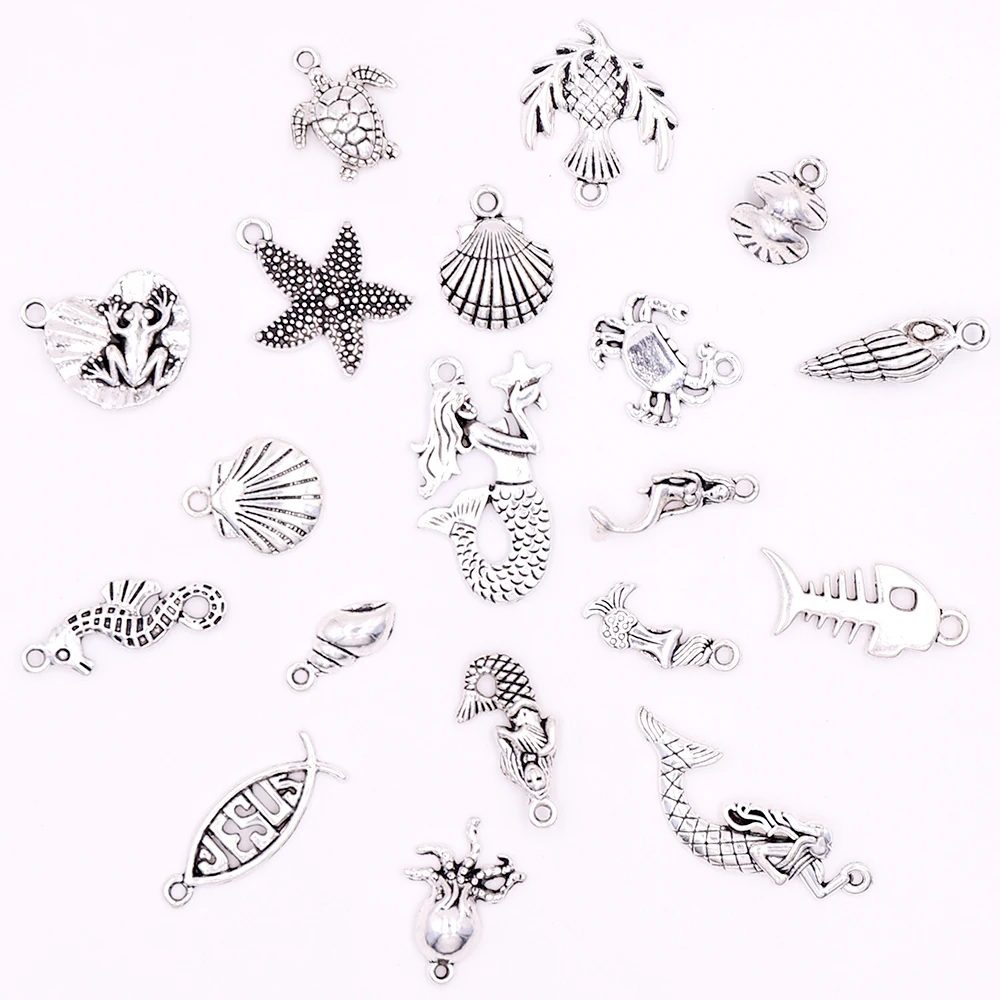 All Tibetan Silver Animal Charms for Jewelry Making DIY Mermaid Fish Turtle Charms Accessories for Bracelets Earrings Making
All Tibetan Silver Animal Charms for Jewelry Making DIY Mermaid Fish Turtle Charms Accessories for Bracelets Earrings Making